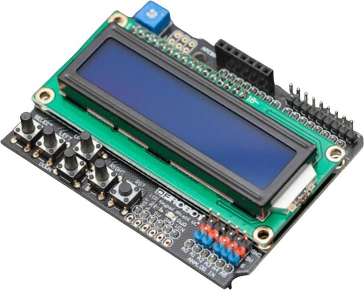 Actual product image DFRobot 1602 LCD Keypad Shield for Arduino