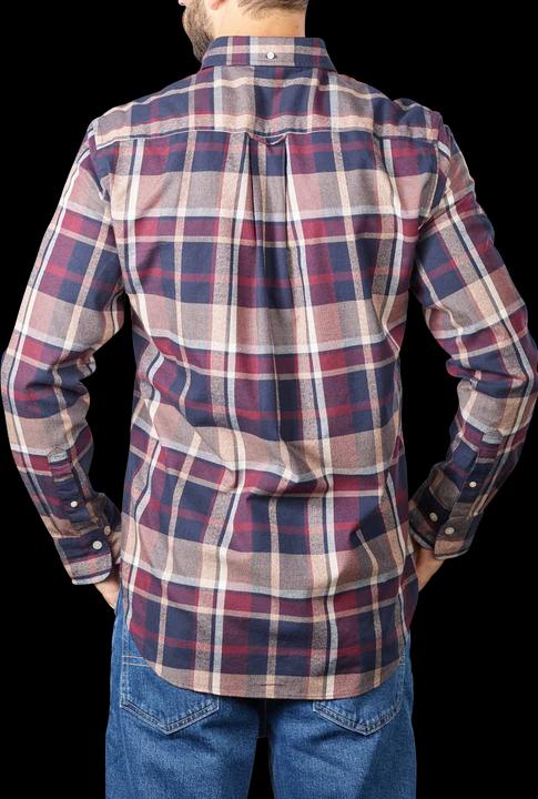 Produktbild GANT Check Shirt Long Sleeve Plumped Red (L)