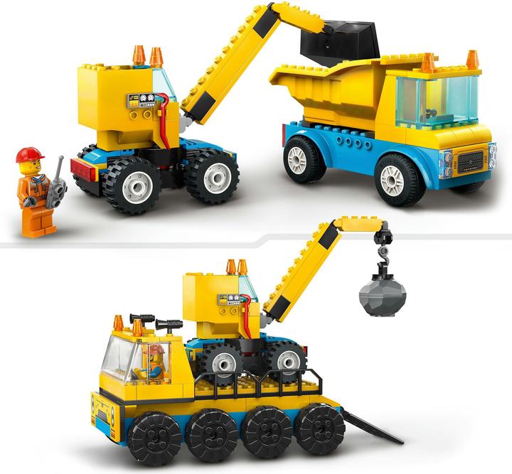 Produktbild LEGO Baufahrzeuge und Kran mit Abrissbirne (60391, LEGO City)