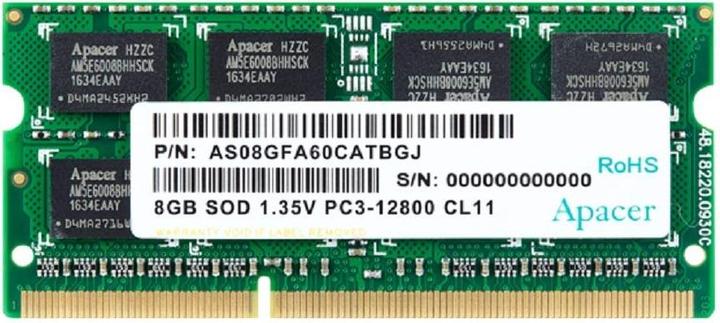Apacer DDR3 Modul 8 GB (1 x 8GB, 1600 MHz, DDR3-RAM, SO-DIMM)