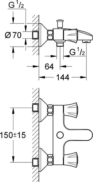 Immagine prodotto Grohe 25450001 Raccordo per il bagno