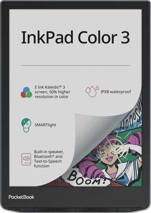 Image du produit PocketBook InkPad Color 3 (7.80", 32 Go, Mer déchaînée)