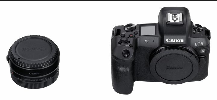 Actual product image Canon EOS R + Adapter EF-EOS R (30.30 Mpx, Full frame)
