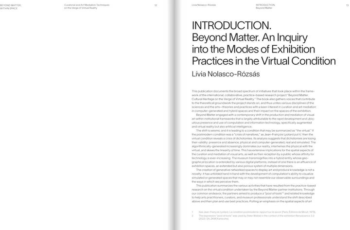 Produktbild Beyond Matter, Within Space (Englisch, Helen Kaplinsky, Corina L. Apostol, Lívia Nolasco-Rózsás, Siegfried Zielinski, 2023)