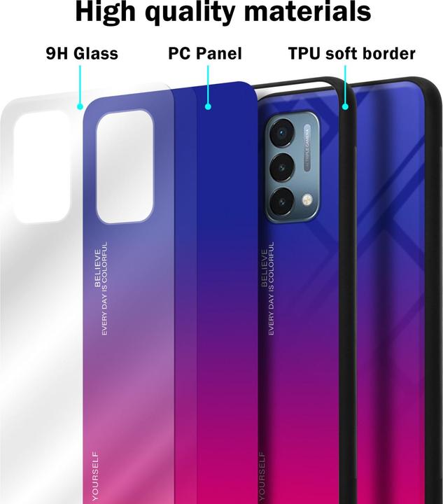 Image du produit Cadorabo TPU 2 couleurs Housse en verre (OnePlus Nord N200 5G)
