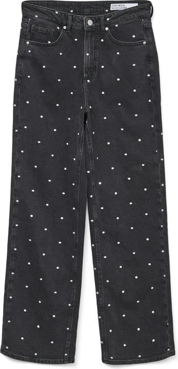 Vero Moda VMTESSA Hohe Taille Weiter Beinschnitt Jeans Weit geschnitten (W27/L32)