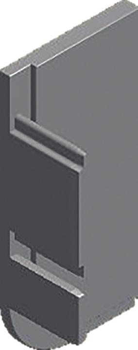 Schüco L-shaped end cap