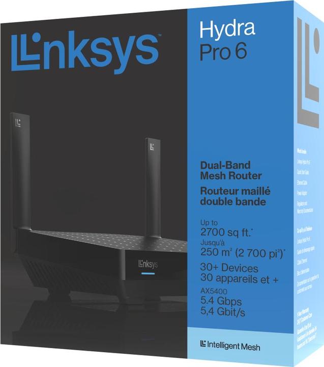 Produktbild Linksys Hydra Pro 6 Whole-Home Mesh Wi-Fi 6 MR5500 AX5400 Dual Band Router