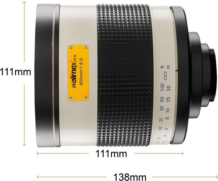 Immagine prodotto Walimex 800/8.0 specchio DSLR Canon M (Canon EF-M, Full-frame)