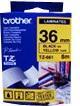 Actual product image Brother Tze-661 (3.60 cm, Black, Yellow)