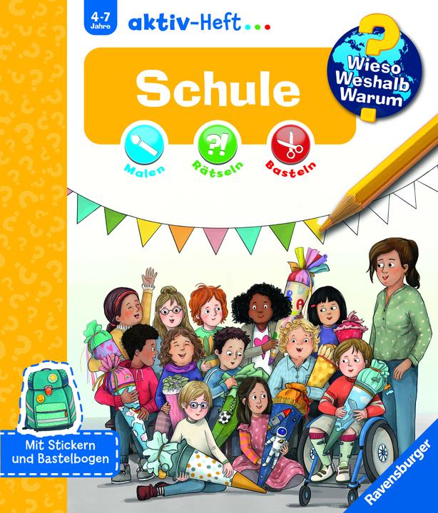 Productafbeelding Ravensburger Wieso? Weshalb? Warum? aktiv-Heft: Schule (Duits, Rebecca Mönch, 2025)