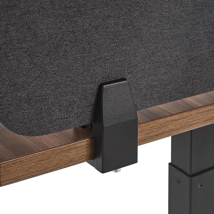 Actual product image Beliani Desk divider dark grey 130 x 40 cm WALLY (130 x 40 cm)
