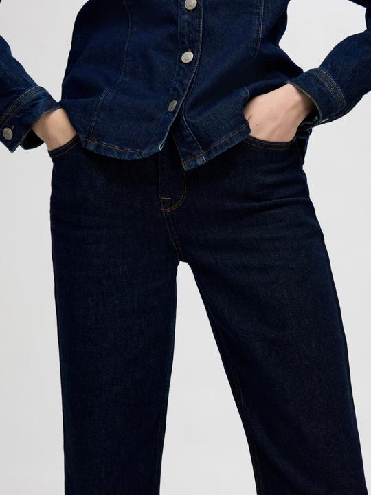 Image du produit Selected Femme Jeans bleu foncé coupe droite (W30/L32)