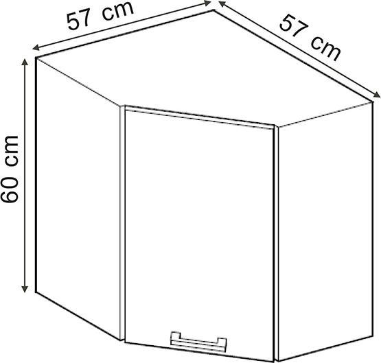 Produktbild Vicco Hängeschrank R-Line (57 x 34 x 60 cm)