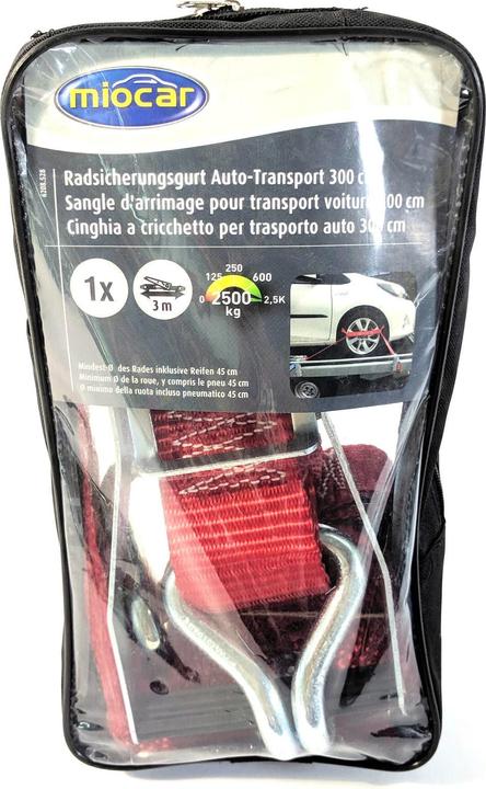 Produktbild Miocar Radsicherungsgurt Auto-Transport 300 cm