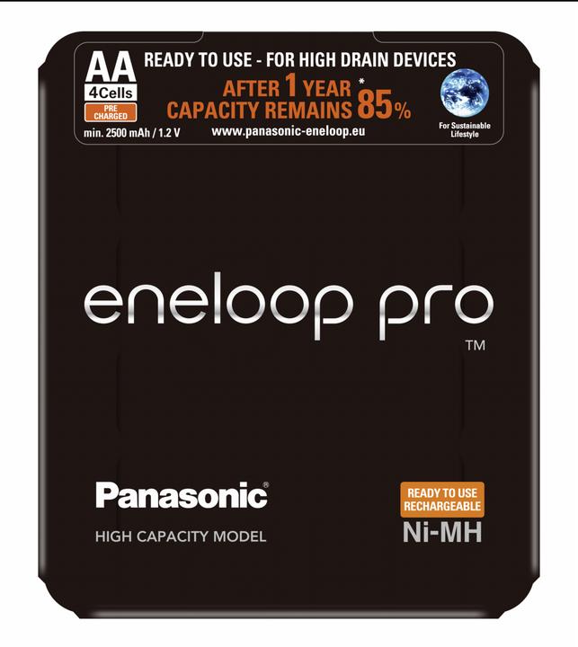 Image du produit Panasonic eneloop pro avec Storage Case (4 pcs, AA, 2500 mAh)