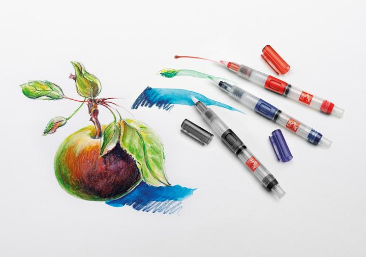 Image du produit Caran d'Ache Pinsel mit Wasserreservoir im 3er Set (15 mm)