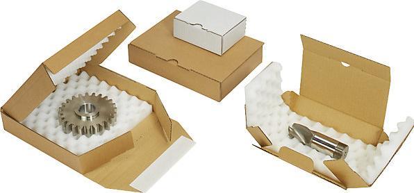 Actual product image kaiserkraft Foam box, with tuck top or self adhesive seal, internal dimensions 295 x 208 x (1 x)