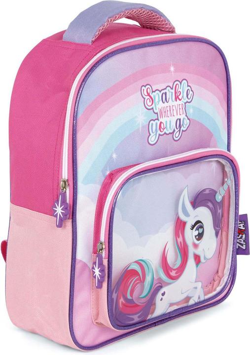 Rucksack Einhorn mit transparenter Vordertasche