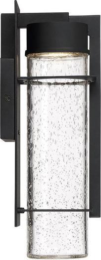 Actual product image Elstead Lighting Eames LED outdoor wall light 37cm Earth Black Clear IP44 (800 lm)