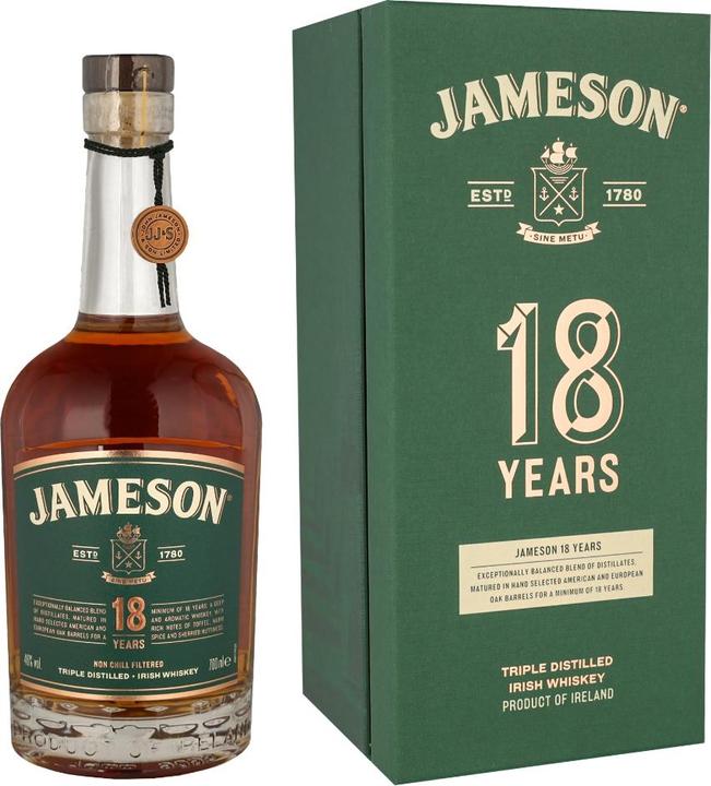 Produktbild Jameson 18 Years (Irish Whiskey, 1 x 70 cl)