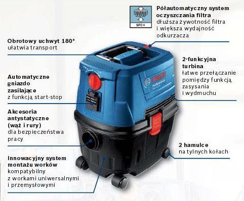 Produktbild Bosch Hausgeräte GAS 15 PS (Nass-Trockensauger)