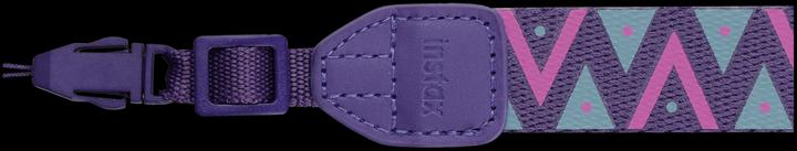 Actual product image Fujifilm Instax strap purple / triangles (Wrist strap)
