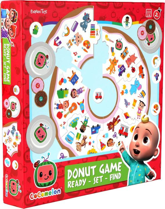 Immagine prodotto Barbo Toys Gioco delle ciambelle CoComelon - Pronti, Partenza, Trova (Inglese, Finlandese, Tedesco, Svedese)