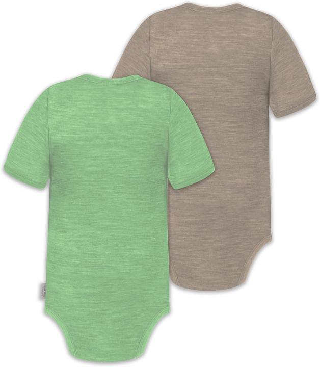 Actual product image Normani Set of 2 baby merino short-sleeved body "Tihoi" - 9317 (80)