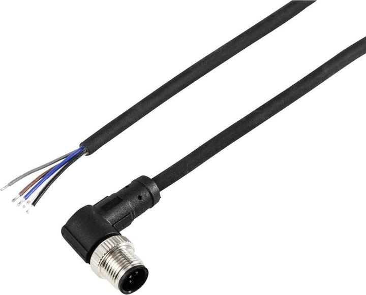 Produktbild Tru Components TC-12833184 Sensor-/Aktor-Anschlussleitung M12 Stecker, gewinkelt