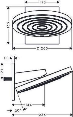 Actual product image hansgrohe 24151700 (2 Beam types)