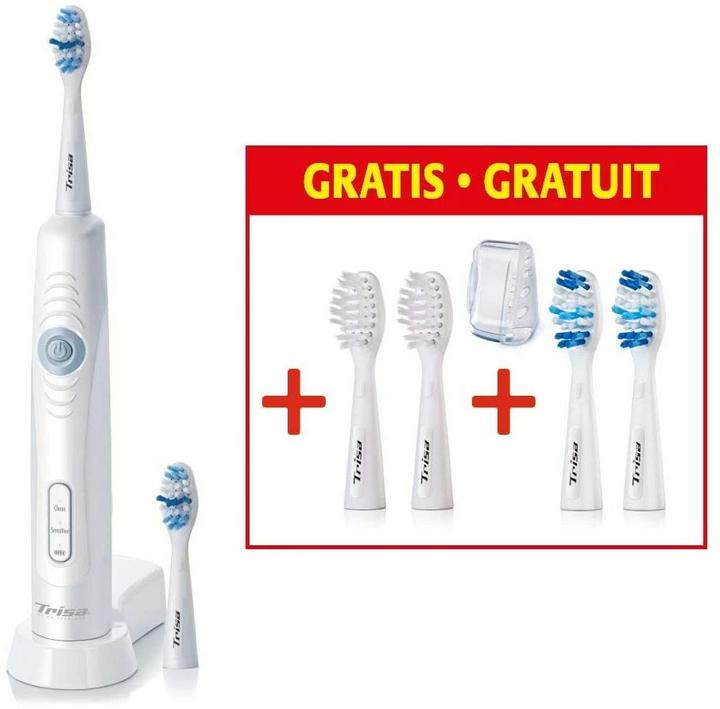 Immagine prodotto Trisa Sonic Performance Schallzahnbürste Promo mit 5 Refils (Spazzolino sonico)