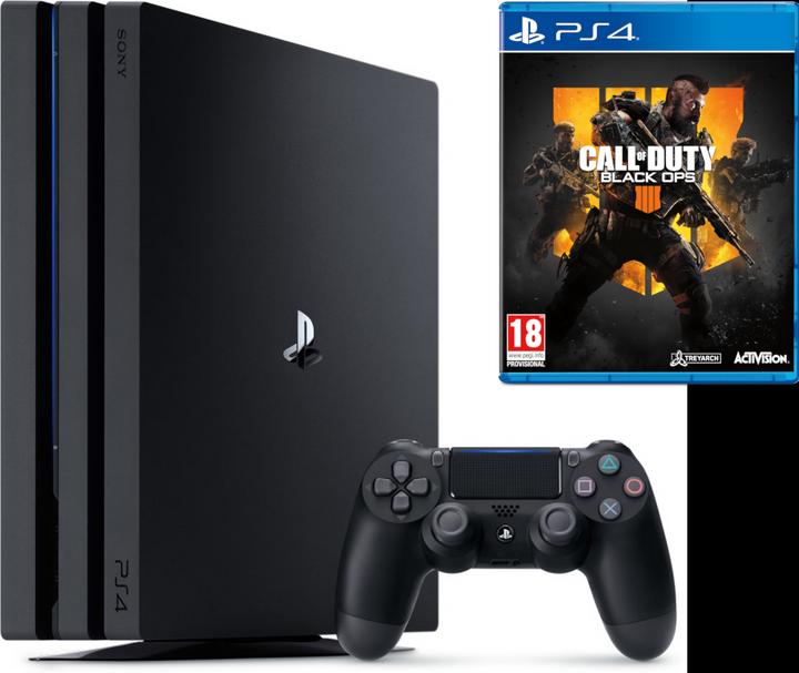Actual product image Sony Playstation 4 Pro + COD Black Ops 4