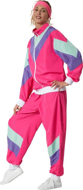 Immagine prodotto tectake Costume da donna retrò anni '80,'90 tuta da jogging (M)