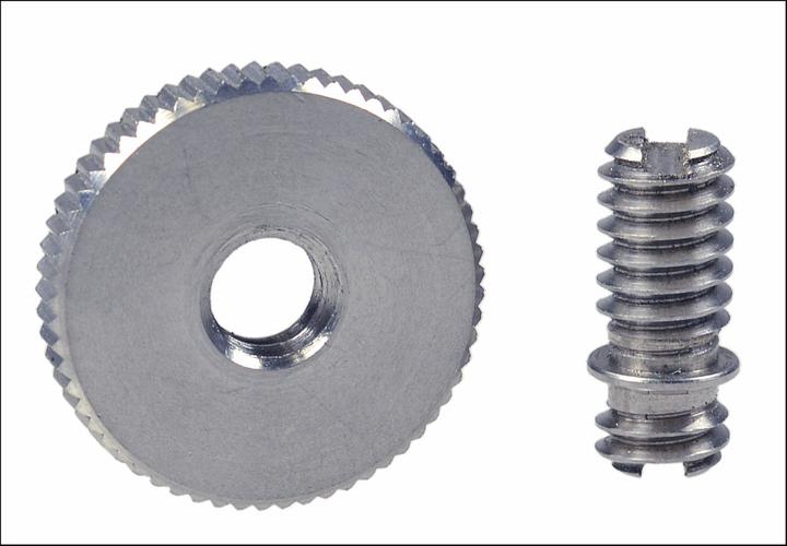 Actual product image Kaiser Fototechnik Threaded adapter 2 x 1/4 threaded pin and lock nut (Stand adapter)