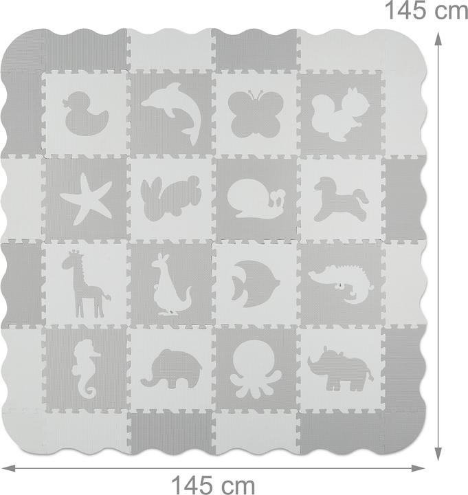 Immagine prodotto Relaxdays 36x Tappeto-puzzle (145 x 145 cm)