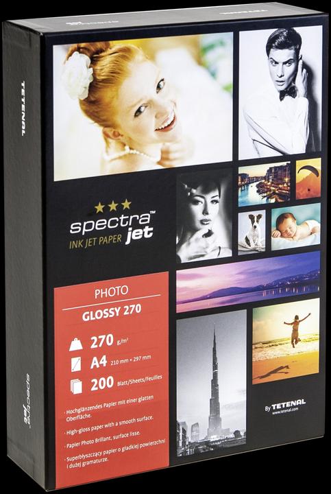 Produktbild Tetenal Spectra Jet Photo Glossy 200 Blatt 270 g A 4 (270 g/m², 200 x, A4)