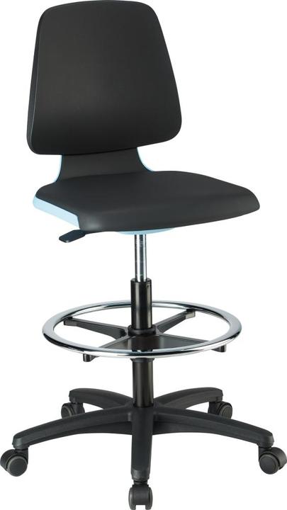 Produktbild Magni Stuhl Labsit 4 blau Kst.-Leder,m.Rollen 4016849592176