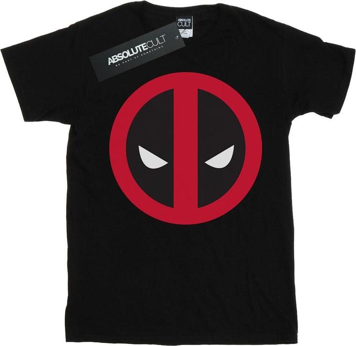Actual product image Womens/Ladies Deadpool Large Clean Logo Cotton Boyfriend T-Shirt (L)