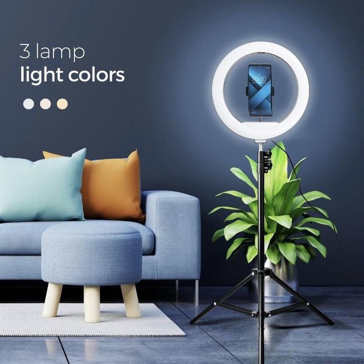 Image du produit Techonic Lampe selfie LED 13 pouces avec support extensible 185cm