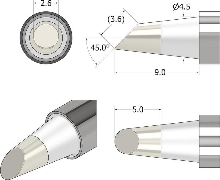 Produktbild iFixit Power Series Soldering Iron Tip – angeschrängt 2.6