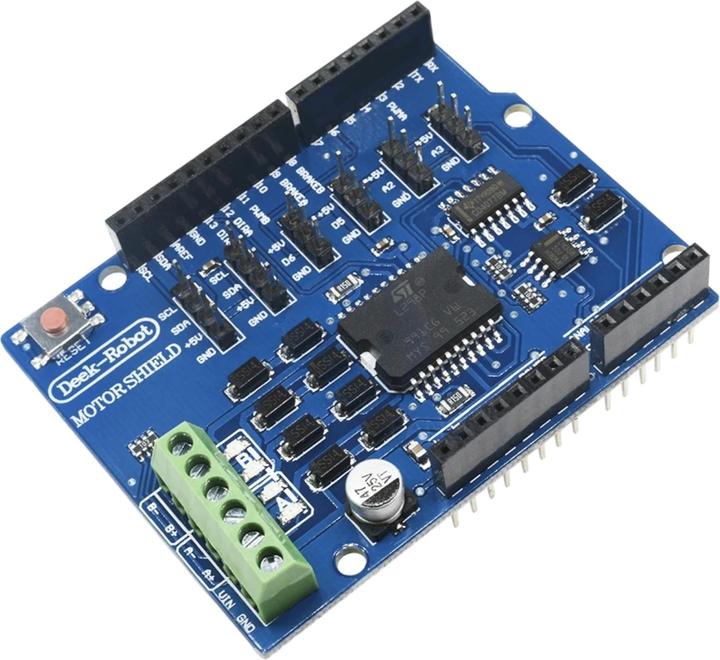 Actual product image Purecrea L298 Motor Shield for Arduino Rev3