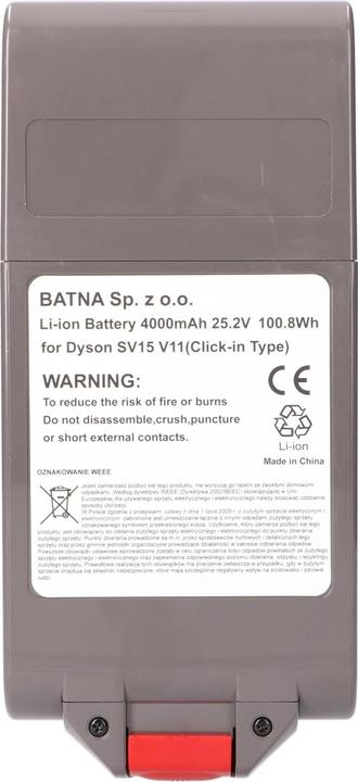 Immagine prodotto Extralink Batterie Akku für Dyson Staubsauger V11 (Click type) 25.2V 4000mAh