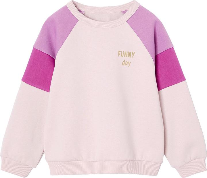 Vertbaudet Mädchen Colorblock-Sweatshirt mit Recycling-Polyester