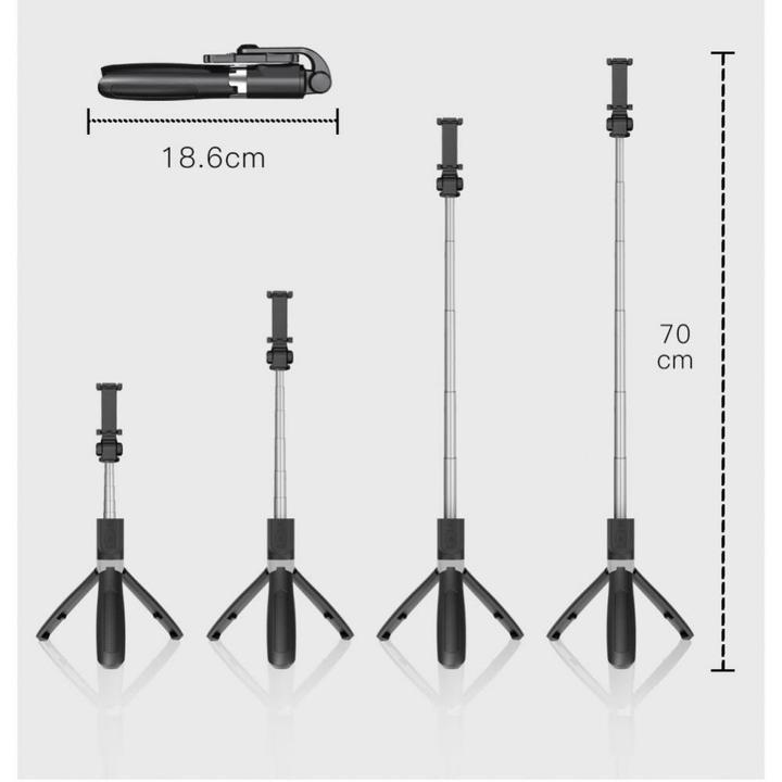 Image du produit Tech-Protect L01s Wireless Selfie Stick Tripode Black