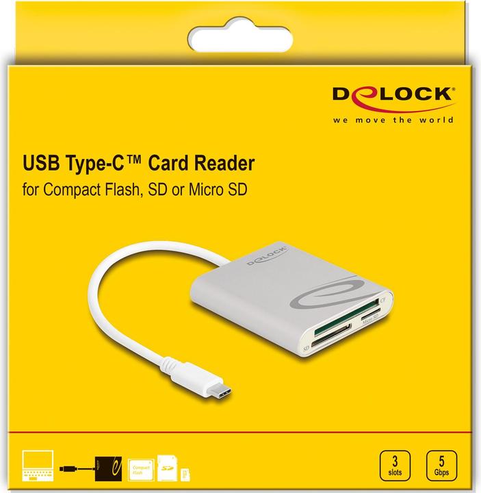 Actual product image Delock Card Reader USB Type-C (USB-C)