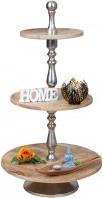 Actual product image IKO Wooden étagère 3-tier h = 93cm d = 30.5 + 41 + 51c