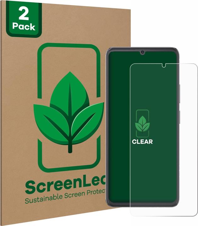 Image du produit ScreenLeaf Film de protection d'écran, Protection d'écran Écologique, Clear, Anti-Rayures (2 pièce(s), Cubot A20)
