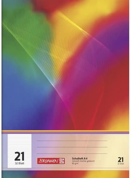 Produktbild Schulheft DIN A4 liniert 21 32 Bl. (A4, Liniert, Weicher Einband)