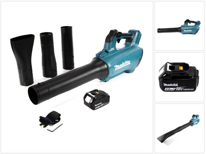 Actual product image Makita DUB 184 M1 Battery blower 18 V Brushless + 1x battery 4.0 Ah - without charger (Rechargeable battery operated, Leaf blower)
